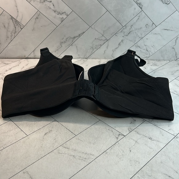 NWOT Cacique Lane Bryant Womans Push-Up Bra Black Boost Plunge UNDERWIRE 40D - Picture 4 of 8